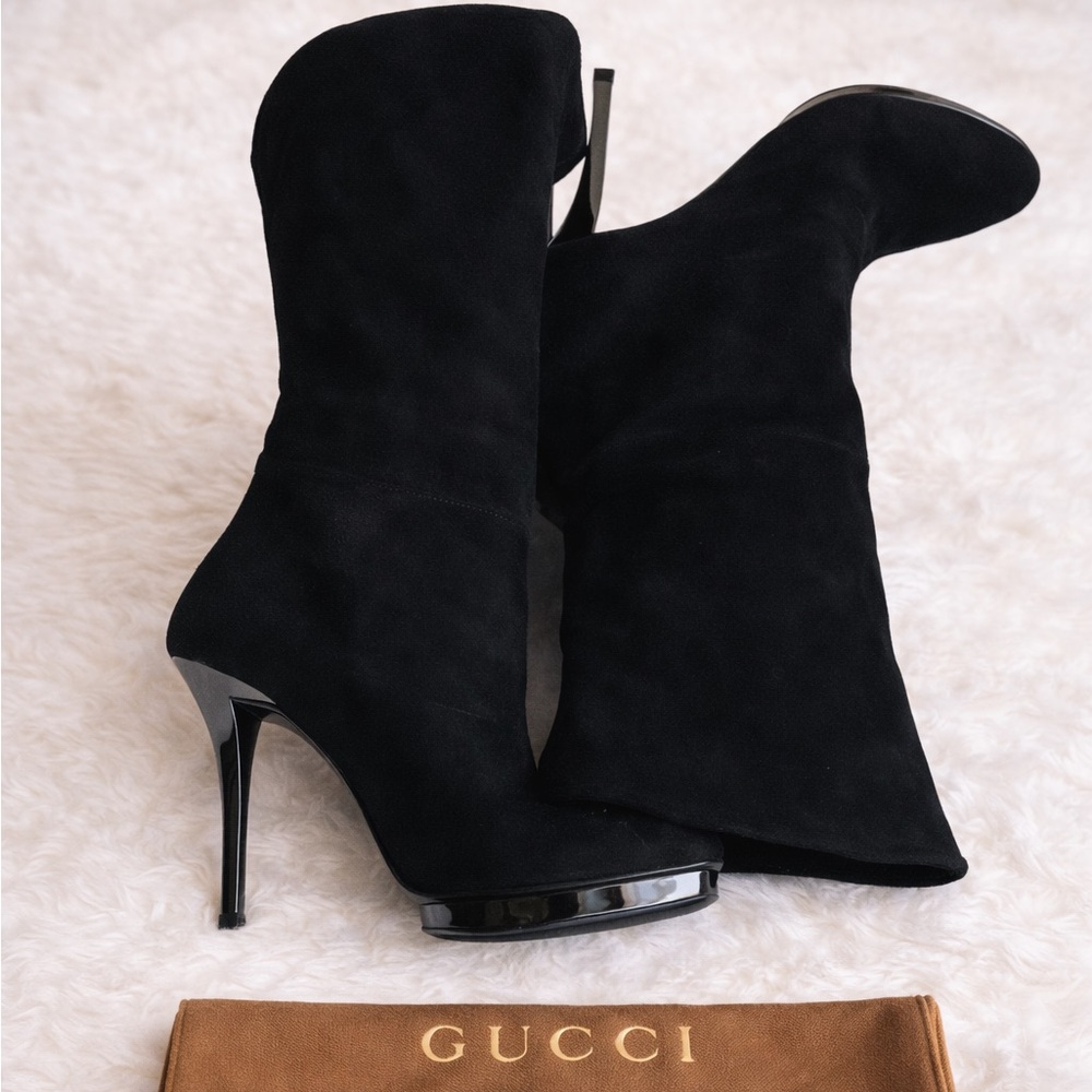 Gucci Black Heeled Boots
